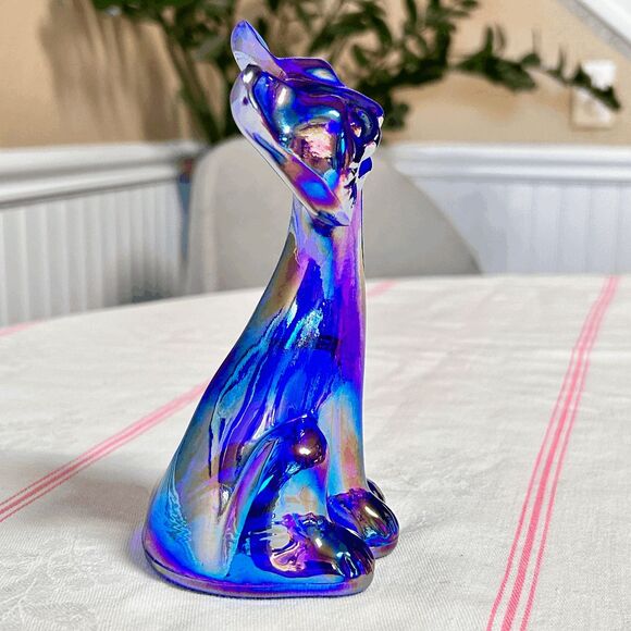 Fenton Glass Mould Mosser Carnival Glass Happy Cat - Picture 4 of 5